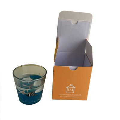 China Recyclable Design Printed Gift Scented Candle Jars And Boxes Luxury Candle Boxes With Insert for sale