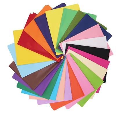 China Low MOQ Biodegradable Cheap Stock Colorful 17gsm Tissue Paper For Packaging for sale