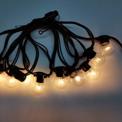 China Wire Rubber String Lights 5m 10bulbs Outdoor Patio Decoration Lights Garden Globe Lighting for sale