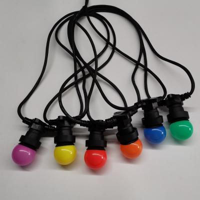 China Direct Sale Low Price Round Manufacturer Popular Waterproof Cable String Led Light Colorful G45 SMD LED Bulb for sale