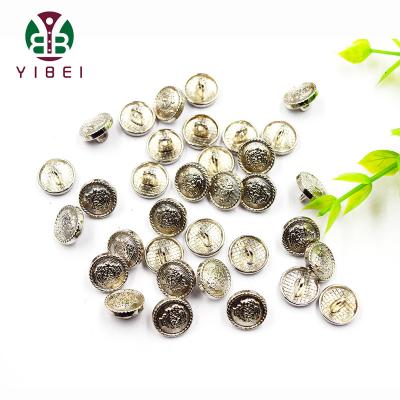 China Long Lasting Stock Silver Color 18L Zink Alloy Metal Leg Button For Garment Clothing for sale