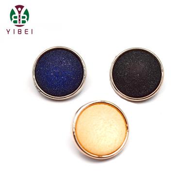 China Viable Price Favorable Custom Engraved Logo Glitter Powder ABS Plastic Buttons For Overcoat for sale