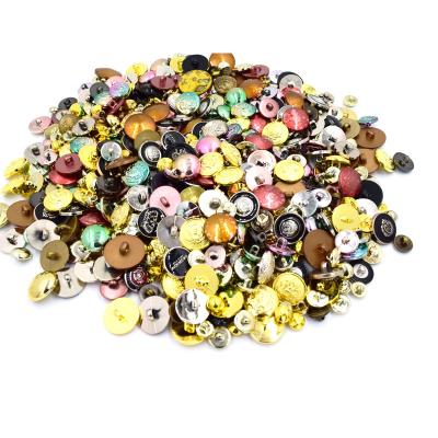 China Sustainable Colorful Faux Pearl ABS Plastic And Metal Stock Buttons Super Low Price Dealing With Excess Inventory For Sale for sale