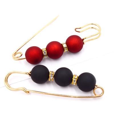 China Viable Luxury Korean Style Sweater Pin Button Brooch For Garment And Decoration for sale