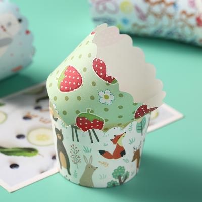 China New Disposable Homemade Roll Cups Round Cup Paper Dessert Baking Cups for sale