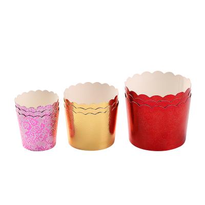 China Disposable Foil Cup Paper Roll Durable Baking Cups For Cakes 3 Different Size for sale