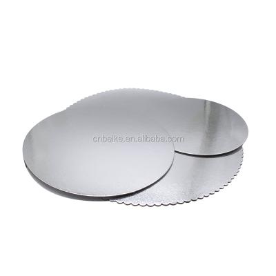 China Greaseproof 8 10 Inch Round Paper Cake Boards Gold Cake Disposable Wedding Base Board for sale