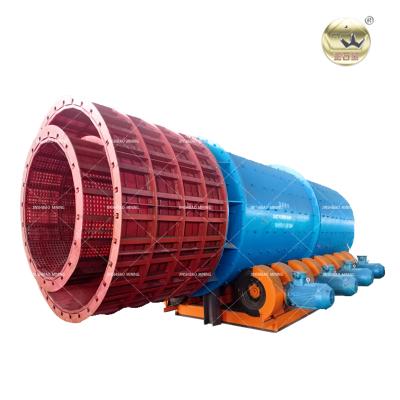 China Ore furthering large capacity trommel drum rotary scrubber for alluvial gold wash plant sand gold and diamond for sale