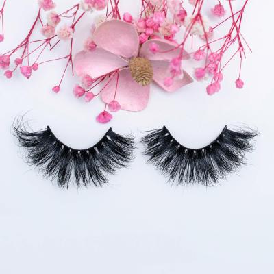 China Ansta Free Sample Long Best Selling Private Label Natural Mink Lashes 3D 25mm Thick Mink Eyelashes for sale