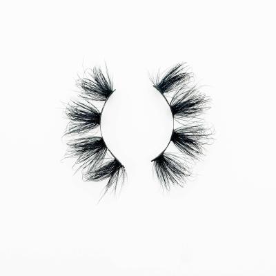 China 3D Layered 25mm Thick Mink Lashes Private Label Mink Eyelash Chinese Wholesaler for sale