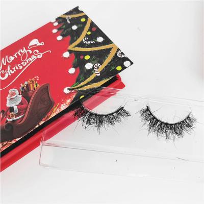 China Brand Natural Soft Natural 100% Fluffy 15mm Thick Handmade Mink Stirps Eyelashes from Ansta 100% Real 3D Mink False Eyelash Custom Own for sale