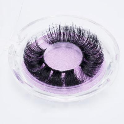 China Natural soft popular luxury 3d mink lashes lashes 25 mm 3d mink natural looking eyelash for sale