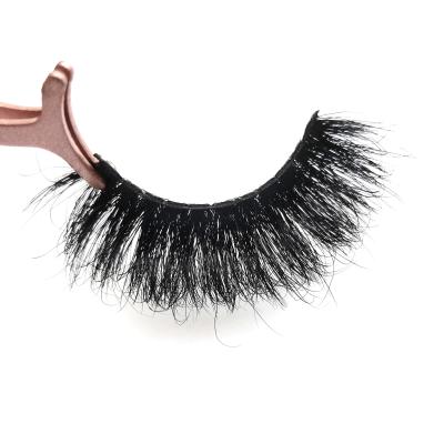 China Easy Apply Ansta Wholesale Luxury Cruelty Free 3d Lashes 25mm Long Fluffy Mink Eyelashes for sale