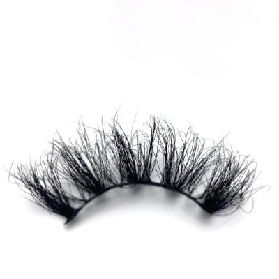 China Custom Box Custom Made Natural Soft 5D 25mm Mink Eyelashes Vendor Cotton Band Fluffy Mink Lashes Fake Soft From Ansta for sale