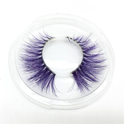 China 3D Layered Dramatic Colored Eyelashes Ansta Supply Private Label 3D Thick Lashes 12mm Full Colored Lashes for sale