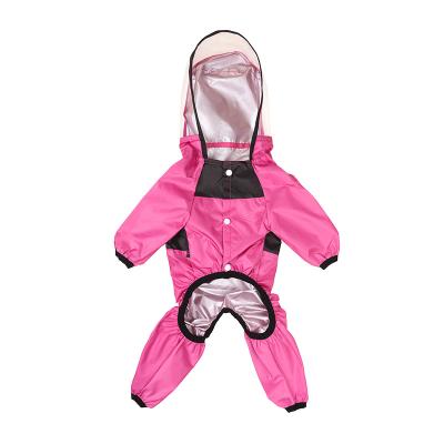 China Wholesale Custom Factory Custom Made Comfortable Pet Apparel Hoodie Safety Reflective Waterproof Dog Raincoat for sale