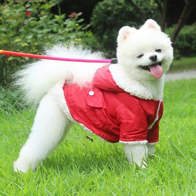 China Sustainable Soft Fleece Cotton Dog Clothes With Hoodie Coat For Pet Puppy for sale