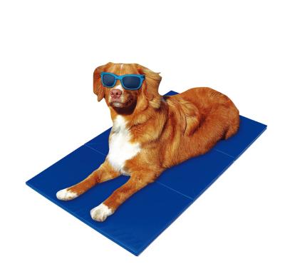 China Customized Terylene High Quality Viable With PVC Coating Dog Cat Gel Sponge Cool Cooling Pet Mat for sale