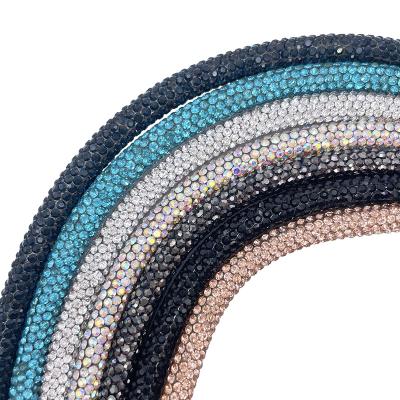 China Wholesale Hot Sale Rhinestone Crystal Trim Diamond Shoe Cord Flatback Cord For Jewelry DIY for sale