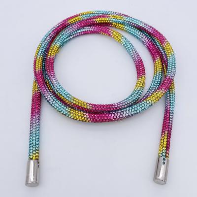 China Colored Glass Diamond Rope, Rhinestone Rope Pipe Decoration Wedding Accessories Shoes Flatback Shiny Clothing for sale