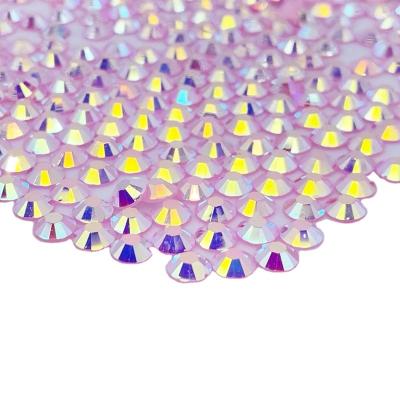 China Multicolor Rhinestone Flatback Resin 2mm 3mm 4mm 5mm 6mm Jelly Pink ab Flatback For DIY Opener Bulk for sale