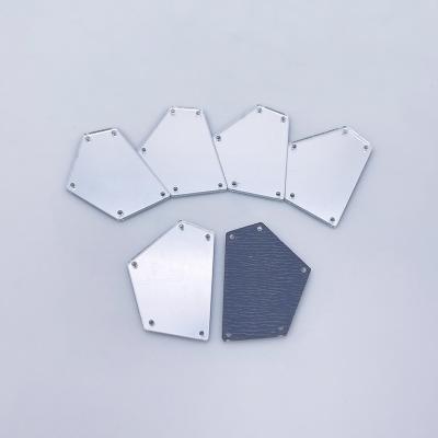 China Wholesale Flatback Good Quality Sew-on Mirror Acrylic Rhinestones With Holes For Clothing for sale