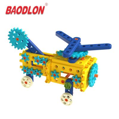 China Educational 3D learning blocks new assembling gear building blocks for kid for sale