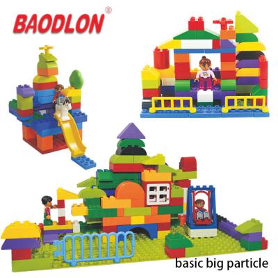 China Plastic toys Educational construction big particle building blocks for kid for sale