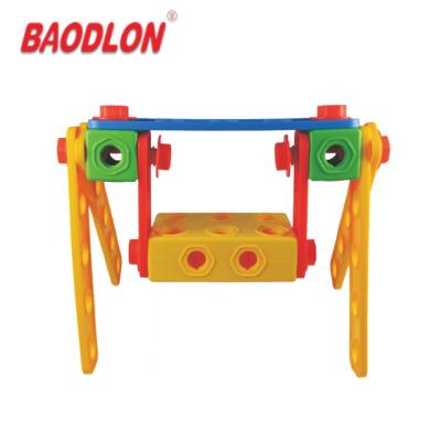 Chine New diy plastic interesting construction building block for kid à vendre