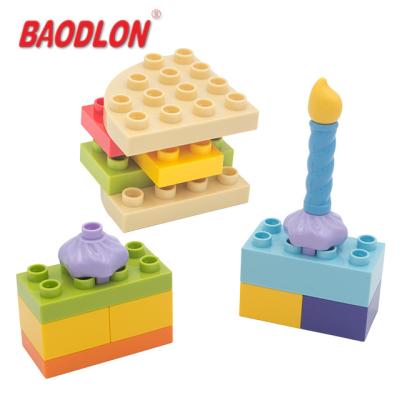 Chine Amazon hot sale new learning toys environmental safety plastic material happy dessert building blocks for kid à vendre