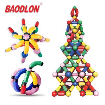 Chine DIY hot sale colorful preschool construction buddy magnetic building blocks for children à vendre