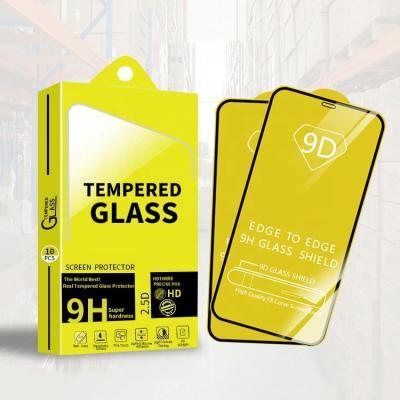 China Good Quality Clear Tempered Glass 9D 9H Glue Full Cover HD Tempered Glass Screen Protector For iPhone 13 12 11 pro 7 6s max 6 plus Se 2020 for sale