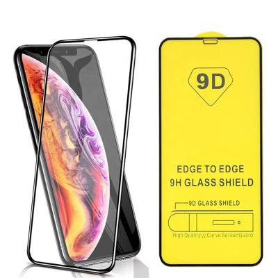 China Wholesale 9D 5D Curved Full Tempered Glass Screen Protector Black Edge Glue 9H Curved Anti-cut For iPhone 12 13 pro for sale