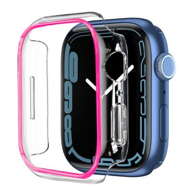 China Amazon Fresh Popular Hot Selling Luminous Watch Case For Apple Watch Series 7 6 5 4 3 2 41MM 45MM 44MM 38MM 42MM for sale