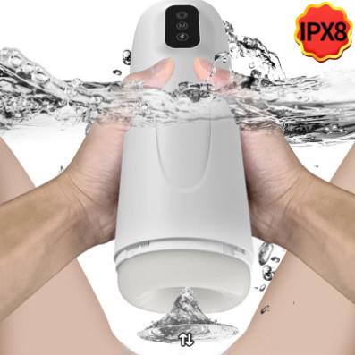 China IPX8 Waterproof Male Masturbator Cup Pussy Telescopic Sucking Automatic Blowjob for sale