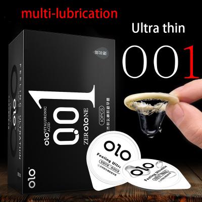 China Transparent 0.01 Ultra Thin Condoms Ice Hot Feeling Latex Condom for sale