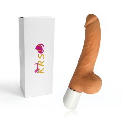 China Length 228mm Realistic Up Down Dildo Sex Toy For Women With Base for sale