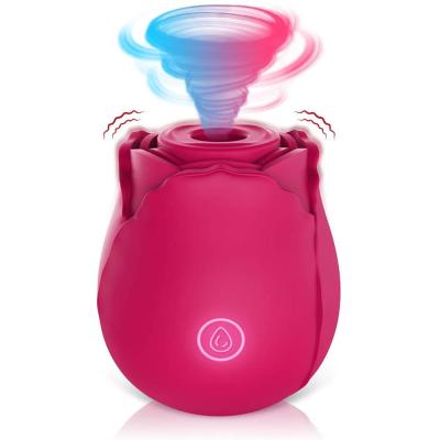 China Saugen, G-Stellen-Simulator-Sex-Rosa Rose Vibrator leckend zu verkaufen