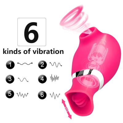 China ROHS Certified 6 Modes Vibrating Tongue Toy Oral Sex Toys for sale