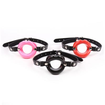 China Soft Silicone Open Mouth Gag Bondage for sale