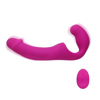 China Draadloze Afstandsbediening 22*3.7cm Dubbel Gebeëindigd het Geslachtsspeelgoed van Dildo LGBT Te koop