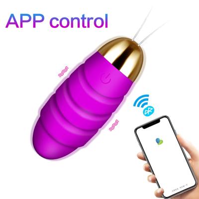 China IPX7 Waterproof 200g Bluetooth Egg Vibrator / App Remote Control Sex Egg for sale