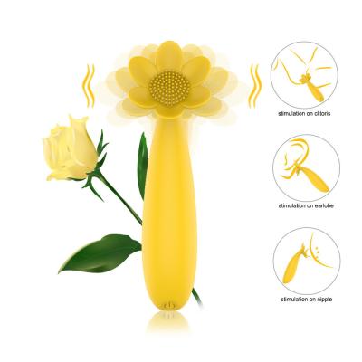 China vibrador Honey Sex Toys Nipple Massager del punto de 19speeds Rose Flower G en venta