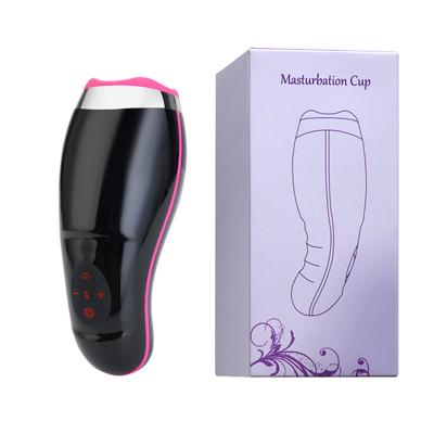 China Auto Heating Sucking Realistic Male Masturbator Smart Pulse Flashlight Vibrator for sale