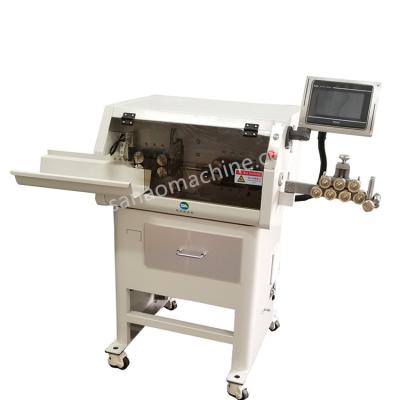 China Flat Stripping PVC Insulated And Sheathed Flexible Cords Wire Cutting And Stripping Machine for sale