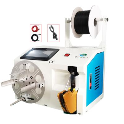 China Semi Automatic Wire Twist Tie Machine Cable Stripping Winding Tying Machinery for sale