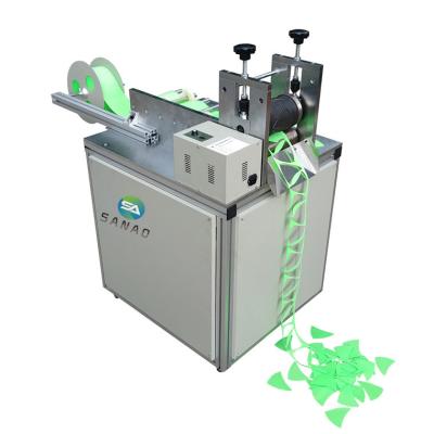 China Automatic Woven Beverage Belt Cutting Machine Hook And Loop Band Cutting Machine For Shape Cutting for sale