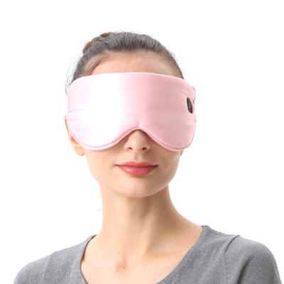 China Removable Wireless USB Anti-Wrinkle Heated Silk Eye Mask For Dry Eyes for sale