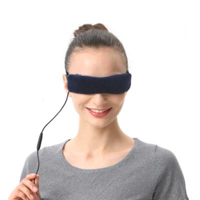 China Removable Anti-Puffiness USB Heated Graphene Eye Mask With Flaxseed For Relaxing And Sleeping for sale