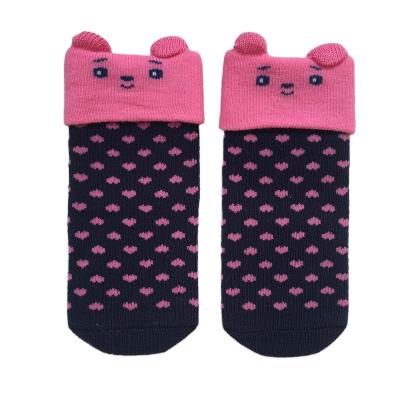 China Hot Sale Cotton Spandex Polyester QUICK DRY Cute 3D Socks 3d Socks For Christmas for sale